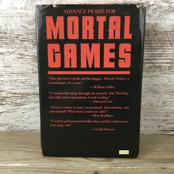 Mortal Games Hardcover By Pierre Salinger & Leonard Gross 1988 Vintage - Picture 2 of 10